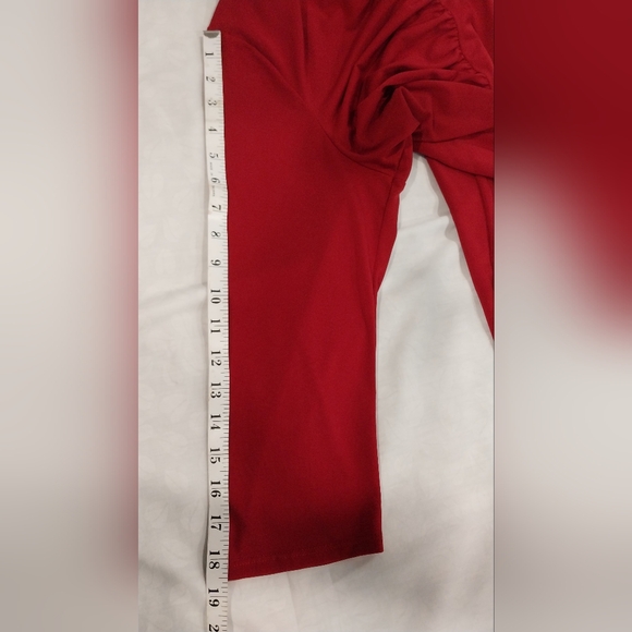 laundry by design Dark Red Ruched Bodycon Dress Size L - Picture 11 of 12